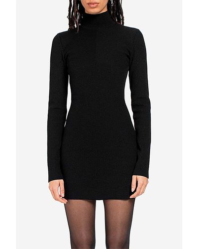 GAUGE81 Minas Wool-blend Mini Dress - Black