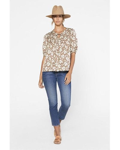 Outerknown Nico Silk-blend Top - Blue