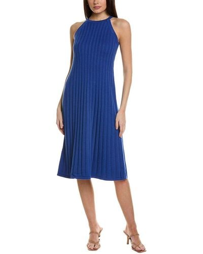 Boden Knitted Midi Dress - Blue