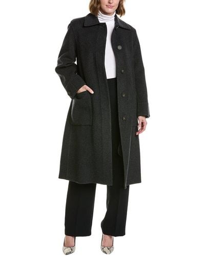 Vince Fine Wool-blend Overcoat - Black