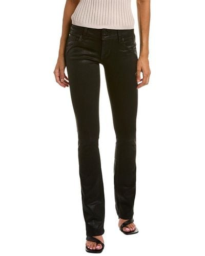 Hudson Jeans Beth Mid-rise Coated Black Beauty Baby Bootcut Jean