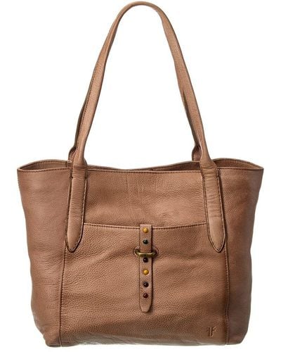 Frye Alessi Studded Leather Tote - Brown