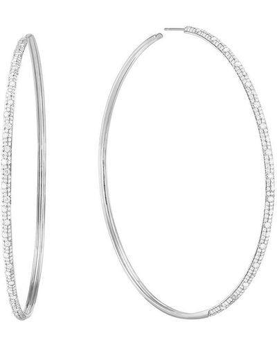 Lana Jewelry 14k 3.04 Ct. Tw. Diamond Hoops - White