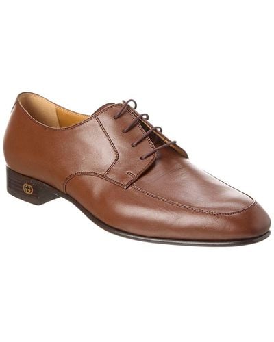 Gucci Leather Oxford - Brown