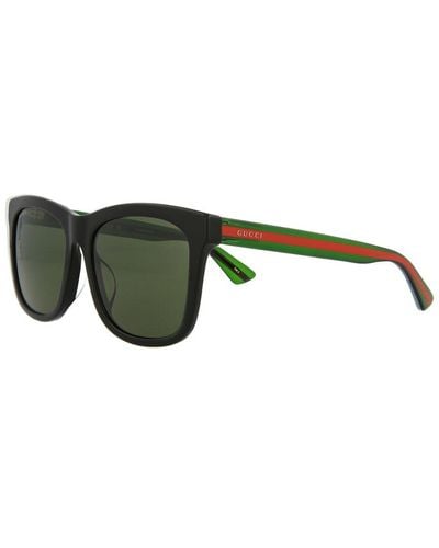 Gucci GG0057SKN 56mm Sunglasses - Green