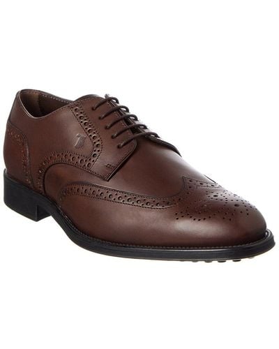 Tod's Leather Derby - Brown