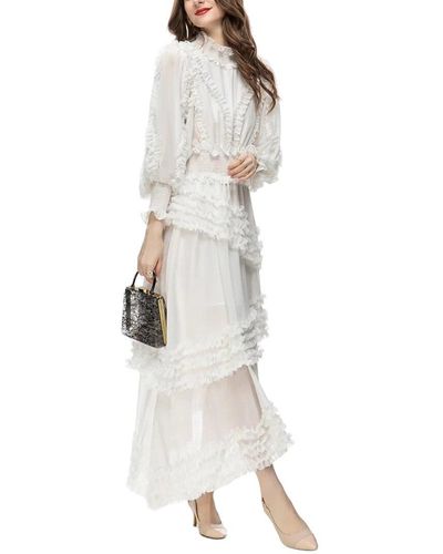 BURRYCO Maxi Dress - White
