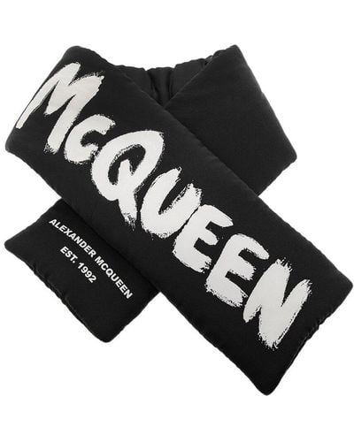 Alexander McQueen Silk Scarf - Black