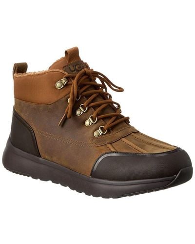 UGG Finnick Leather Boot - Brown