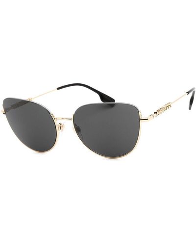 Burberry Be3144 58mm Sunglasses - Metallic
