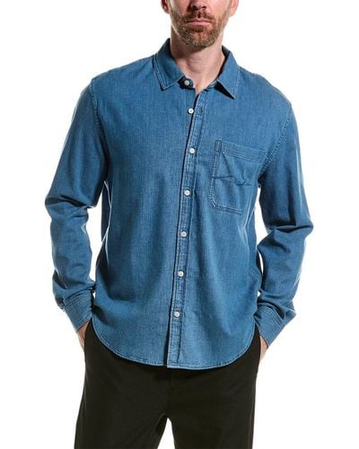 7 For All Mankind Western Shirt - Blue