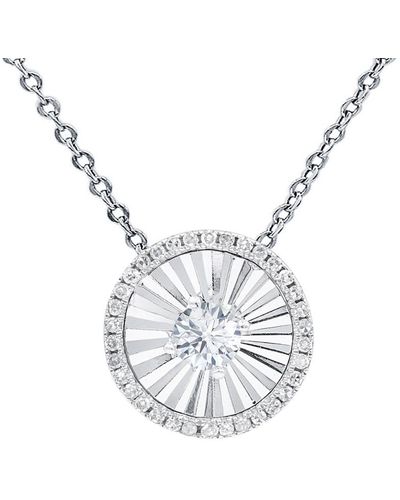 Diana M. Jewels Fine Jewelry 14k Diamond Necklace - Metallic