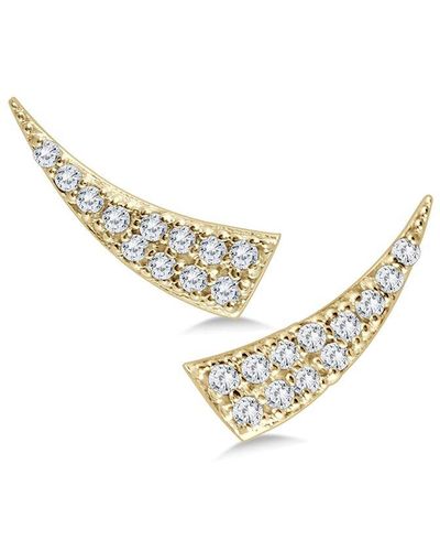 Monary 14k 0.24 Ct. Tw. Diamond Earrings - Metallic