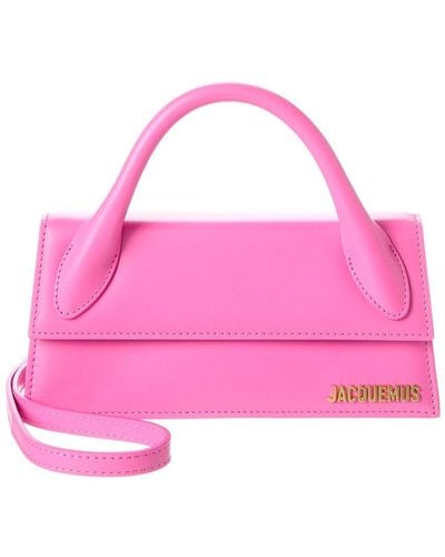 Jacquemus Le Chiquito Long Leather Shoulder Bag - Pink