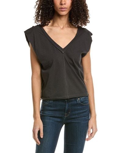 Project Social T Lexi Exaggerated Shoulder Tank - Black