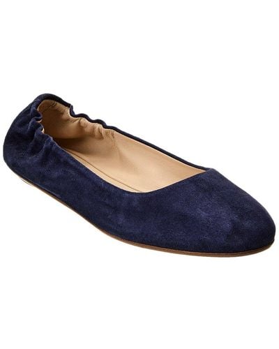 Theory Glove Suede Ballet Flat - Blue