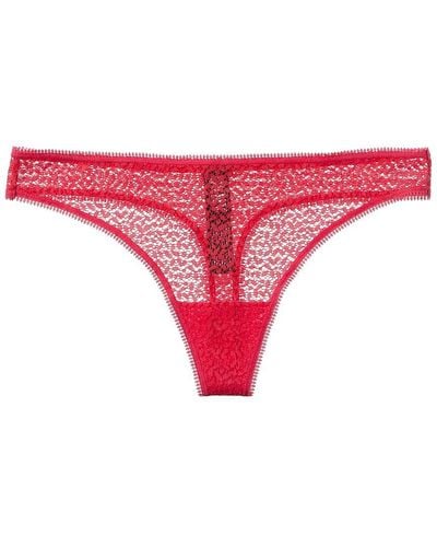 DKNY Lace Thong - Red