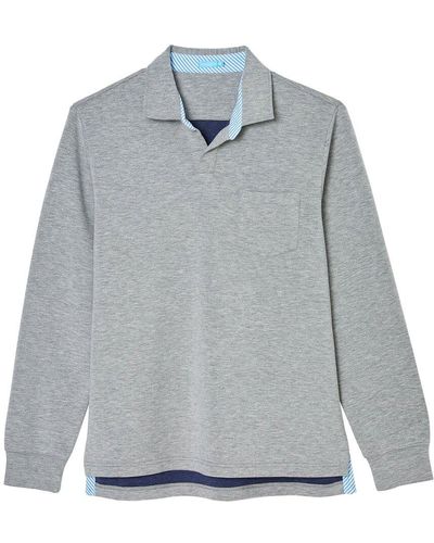 J.McLaughlin Solid Flip Shirt - Grey