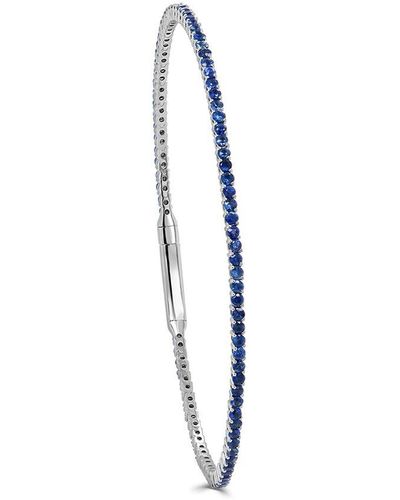 Sabrina Designs 14k 2.25 Ct. Tw. Sapphire Flexible Bangle Bracelet - Blue
