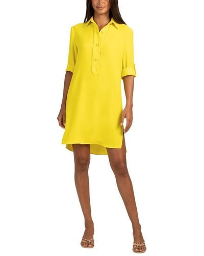 Trina Turk Portrait 2 Shirt Dress - Yellow