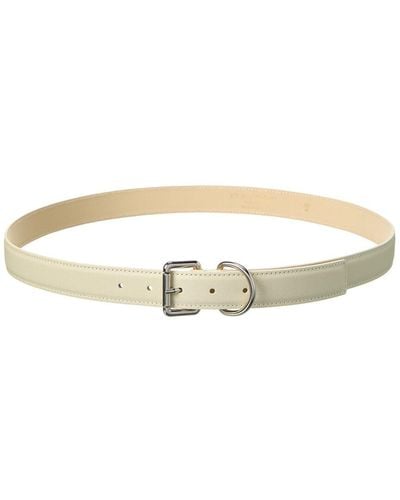 Persaman New York Angie Leather Belt - White