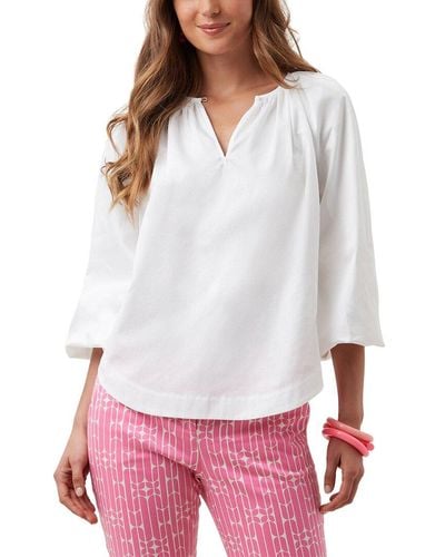 Trina Turk Relaxed Fit Adina 2 Top - White