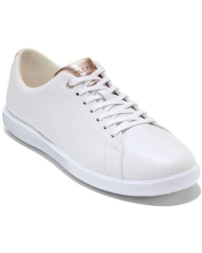 Cole Haan Grand Crosscourt I Leather Trainer - White