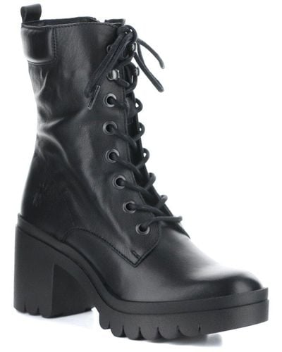 Fly London Tiel Leather Boot - Black