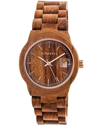 Earth Wood Unisex Biscayne Watch - Multicolor