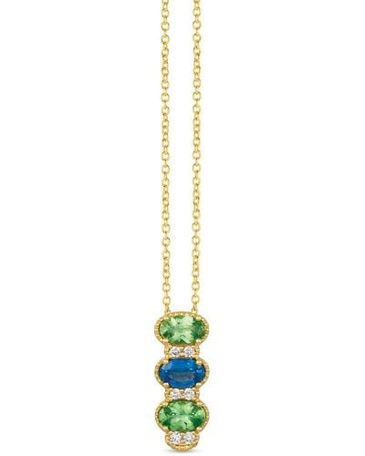 Le Vian Le Vian 14k 1.36 Ct. Tw. Diamond & Blueberry Sapphire Pendant Necklace - White