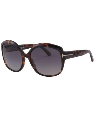 Tom Ford Chiara 60mm Polarized Sunglasses - Black