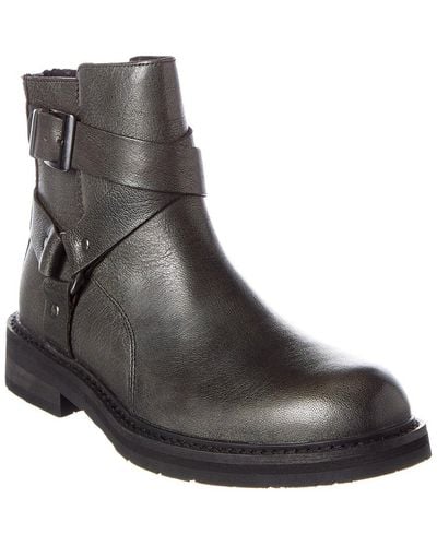 Karl Lagerfeld Harness Leather Boot - Black