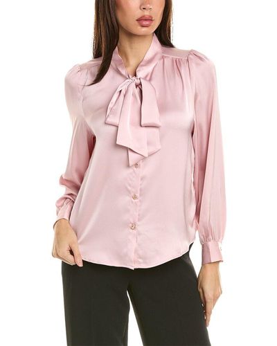To My Lovers Tie-neck Blouse - Pink