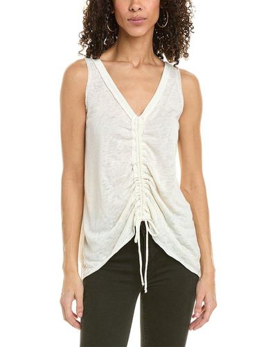 Project Social T Cassie Ruched Tank - White