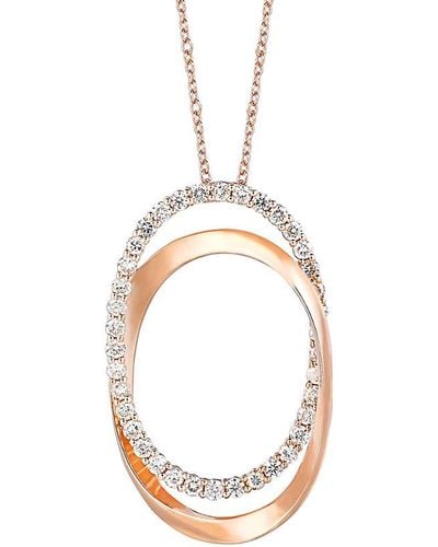 Le Vian 14k Rose Gold 0.65 Ct. Tw. Diamond Necklace - White