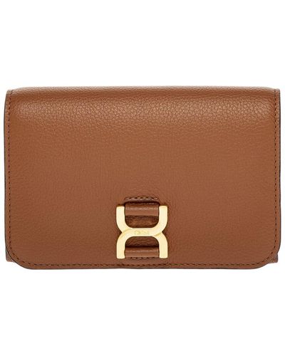 Chloé Marcie Medium Leather Wallet - Brown