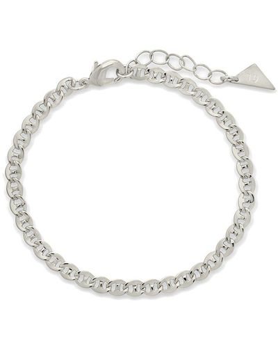 Sterling Forever Kari Chain Bracelet - White