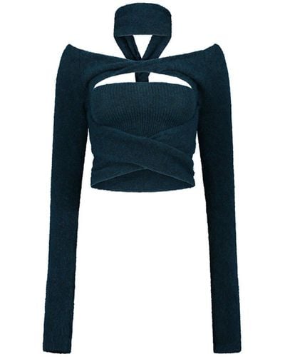 GAUGE81 Elim Mohair & Wool-blend Sweater - Blue