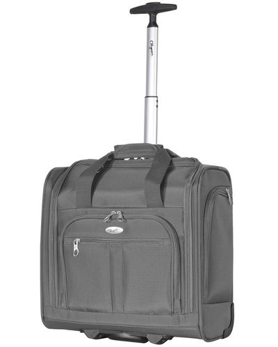 Olympia Usa Lansing Under The Seat Wheeled Tote Carry-on - Grey