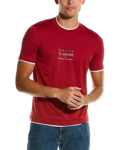 Brunello Cucinelli Slim Fit T-shirt - Red