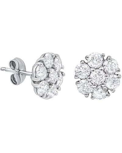 Diana M. Jewels Fine Jewelry 18k 4.50 Ct. Tw. Diamond Studs - Metallic