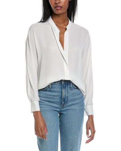 Vince Semi Sheer Blouse - White