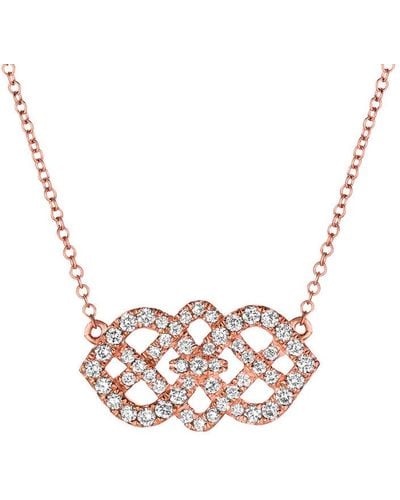 Le Vian Le Vian 14k Rose Gold 0.55 Ct. Tw. Diamond Necklace - Pink