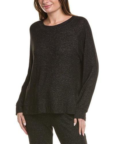 Donna Karan Sleepwear Lounge Top - Black