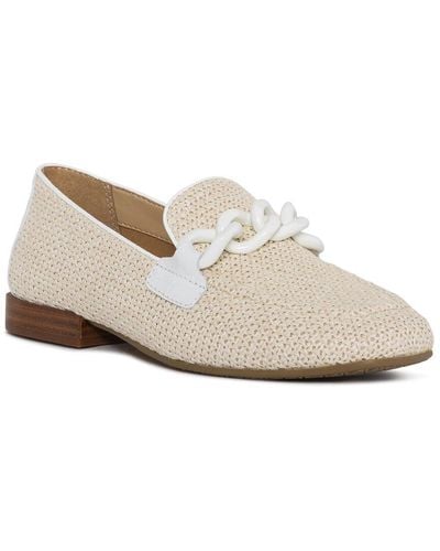 Donald J Pliner Bethany Raffia Loafer - White