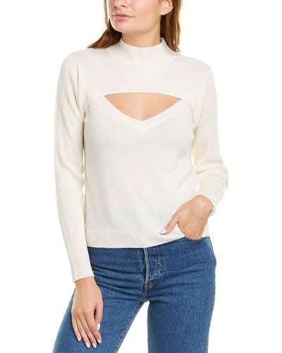 Michelle Mason Layered Wool & Cashmere-blend Sweater - White