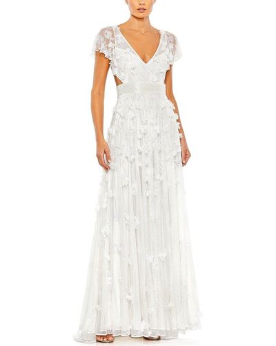 Mac Duggal Evening Gown - White
