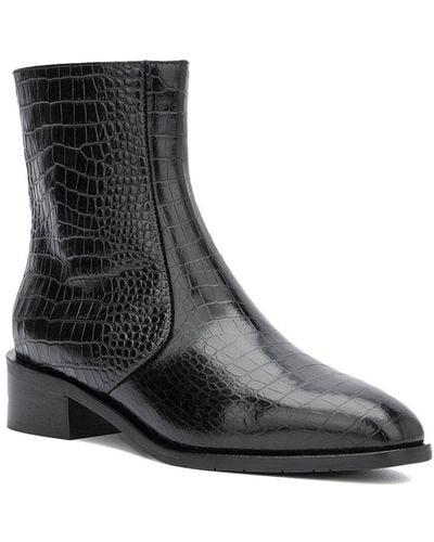 Aquatalia Fosca Weatherproof Leather Boot - Black