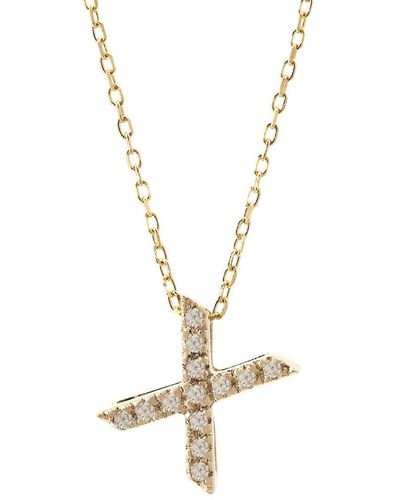 Monary 14k 0.04 Ct. Tw. Diamond Necklace - Metallic