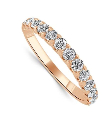 Sabrina Designs 14k Rose Gold 0.57 Ct. Tw. Diamond Half-eternity Ring - White